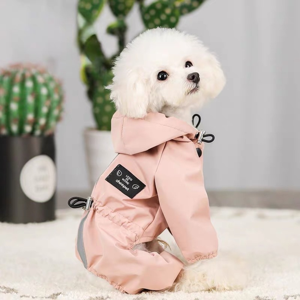 Pink Raincoat for Dogs